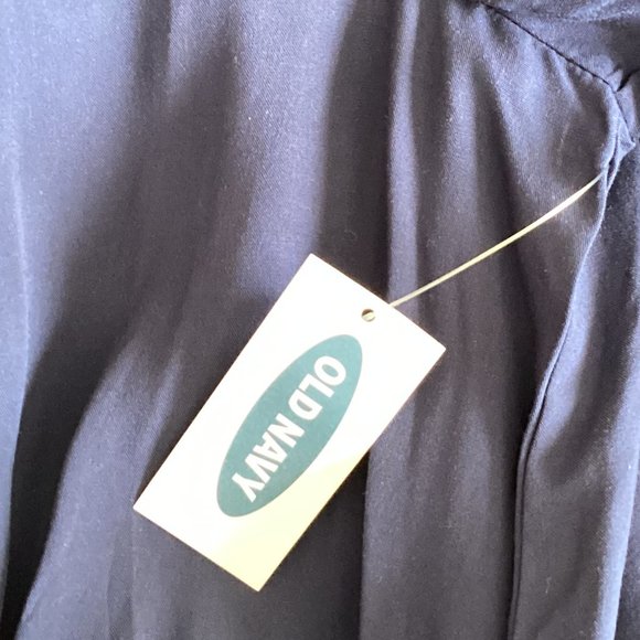 NWT Old Navy Women's Long Blue Jumpsuit Size L Long Sleeves Pockets Comfy Flowy - Picture 9 of 10